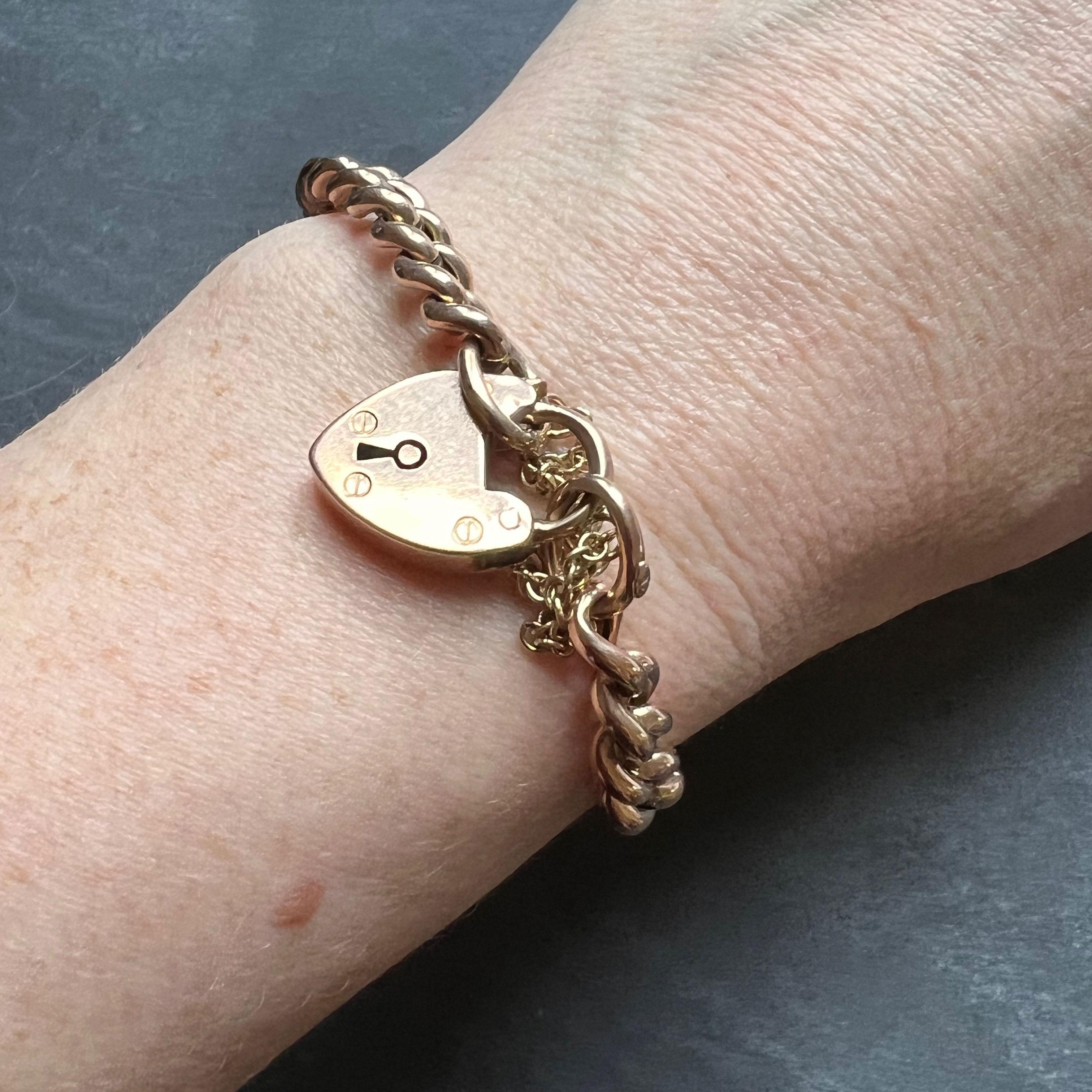 rose gold curb bracelet