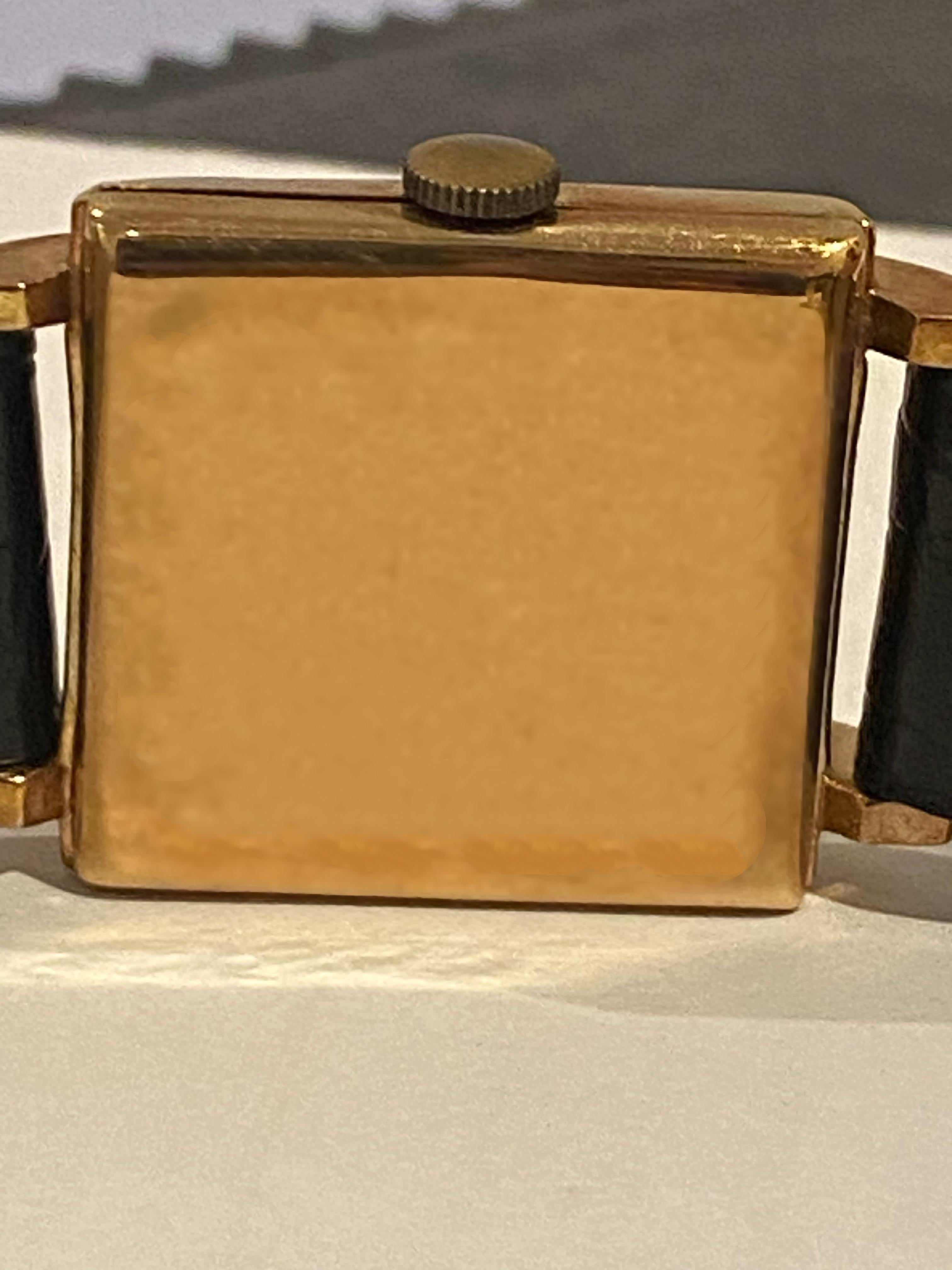 9k Rose Gold Vintage Rolex c1949 Square 26mm Manual Gents' Watch. Fine & V Rare. 1