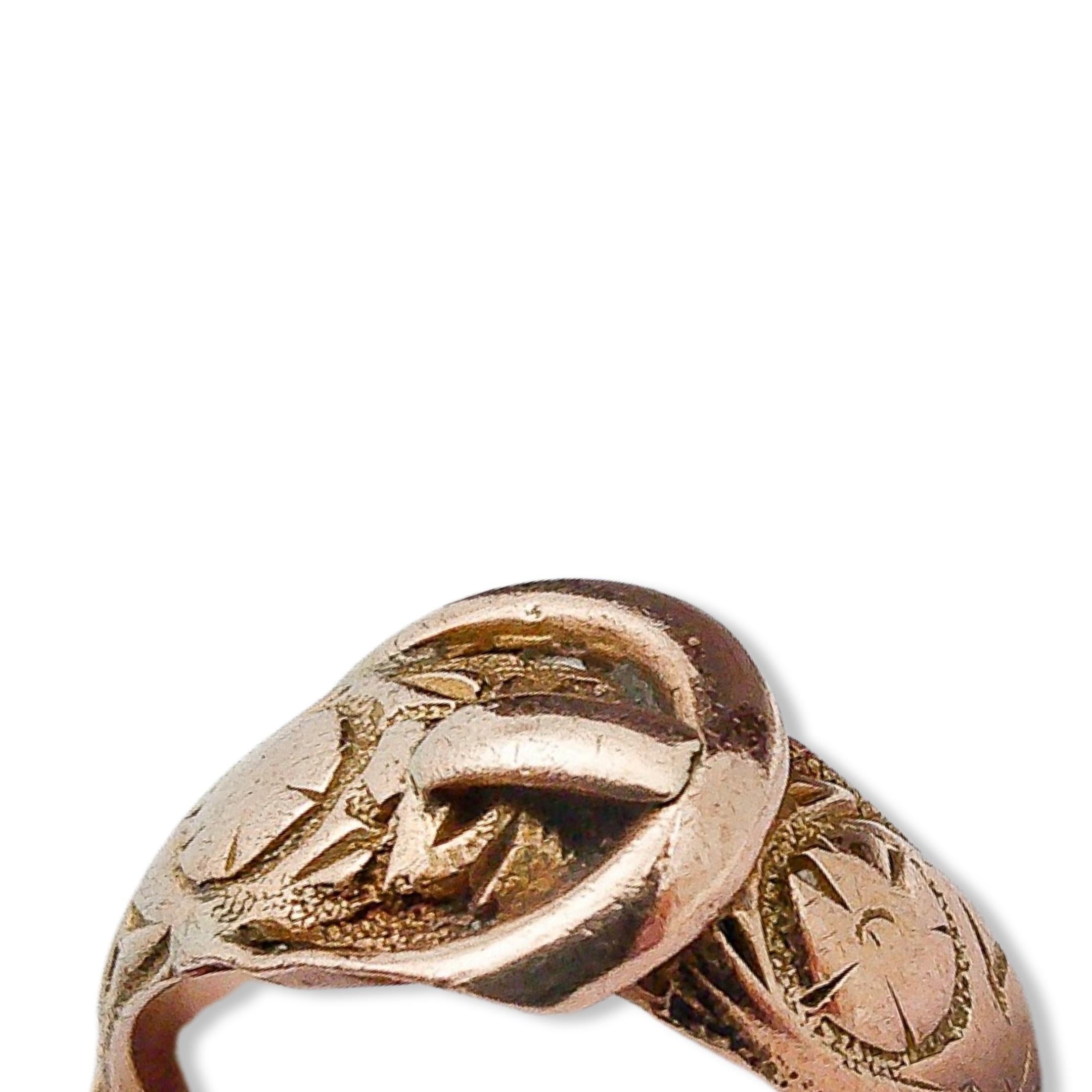 9k Victorian Buckle Ring 2