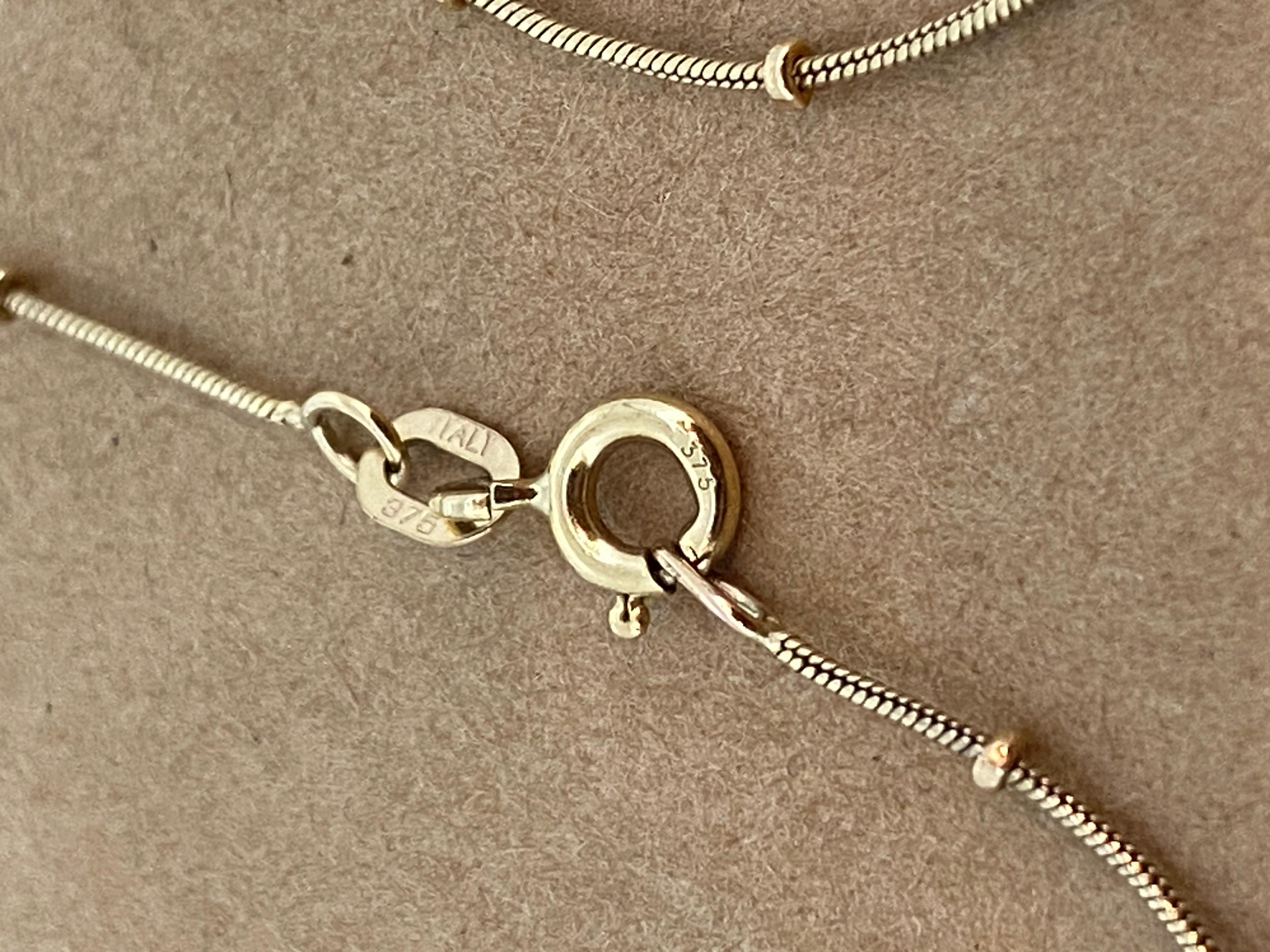 9K  Gelbgold 43cm 17 Zoll Vintage Italienische Kugelkette aus Gelbgold im Zustand „Hervorragend“ in MELBOURNE, AU