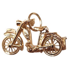 9K Yellow Gold Articulating Bicycle Charm #25619
