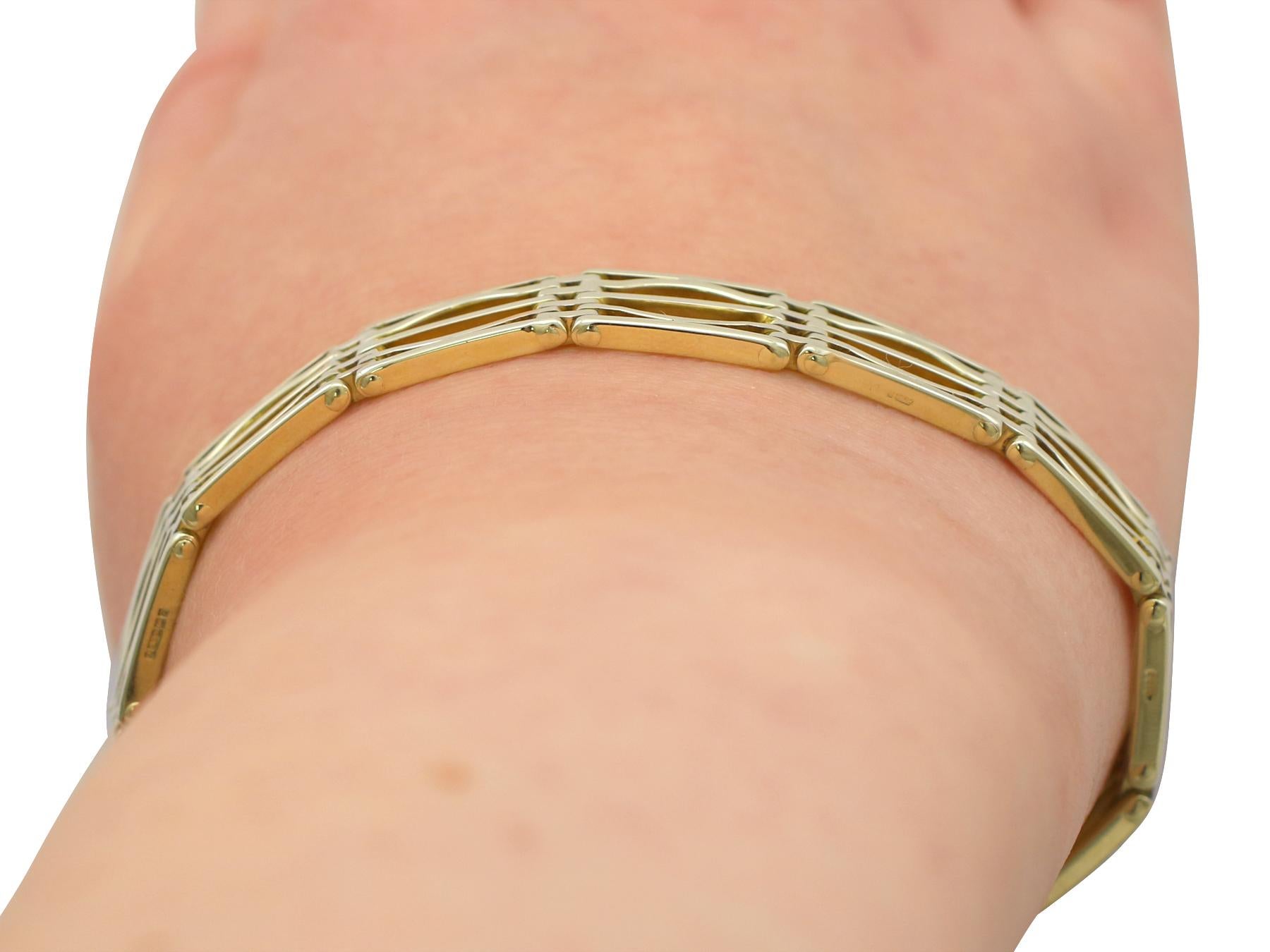 Yellow Gold Gate Link Bracelet 3