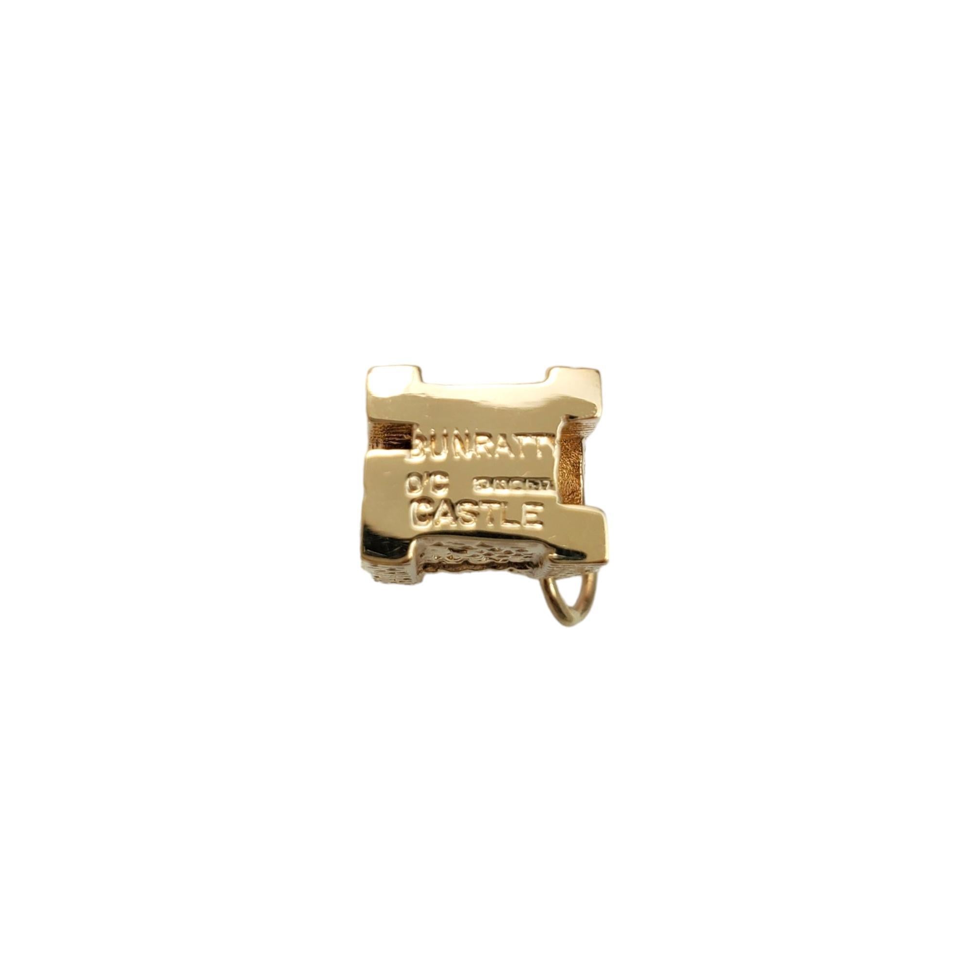 9K Gelbgold Bunratty Schlossanhänger #16589 1