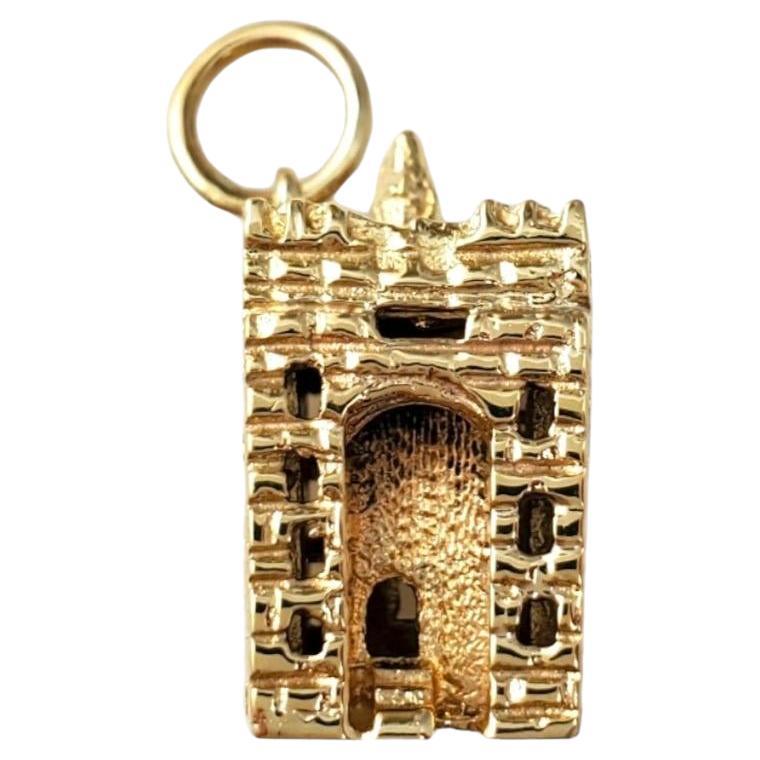 9K Gelbgold Bunratty Schlossanhänger #16589