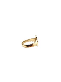 9K Yellow Gold Claddagh Ring #22853