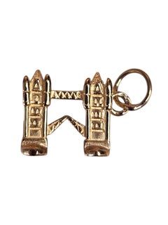 9K Yellow Gold London Bridge Charm #25552
