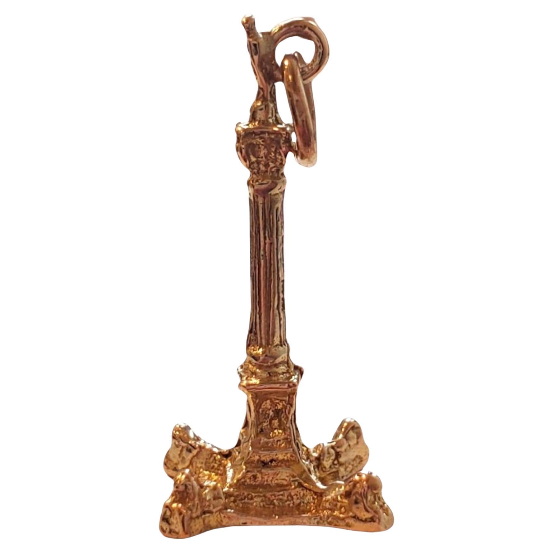 9K Yellow Gold Nelsons Column Charm #18013