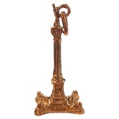 9K Yellow Gold Nelsons Column Charm #18013