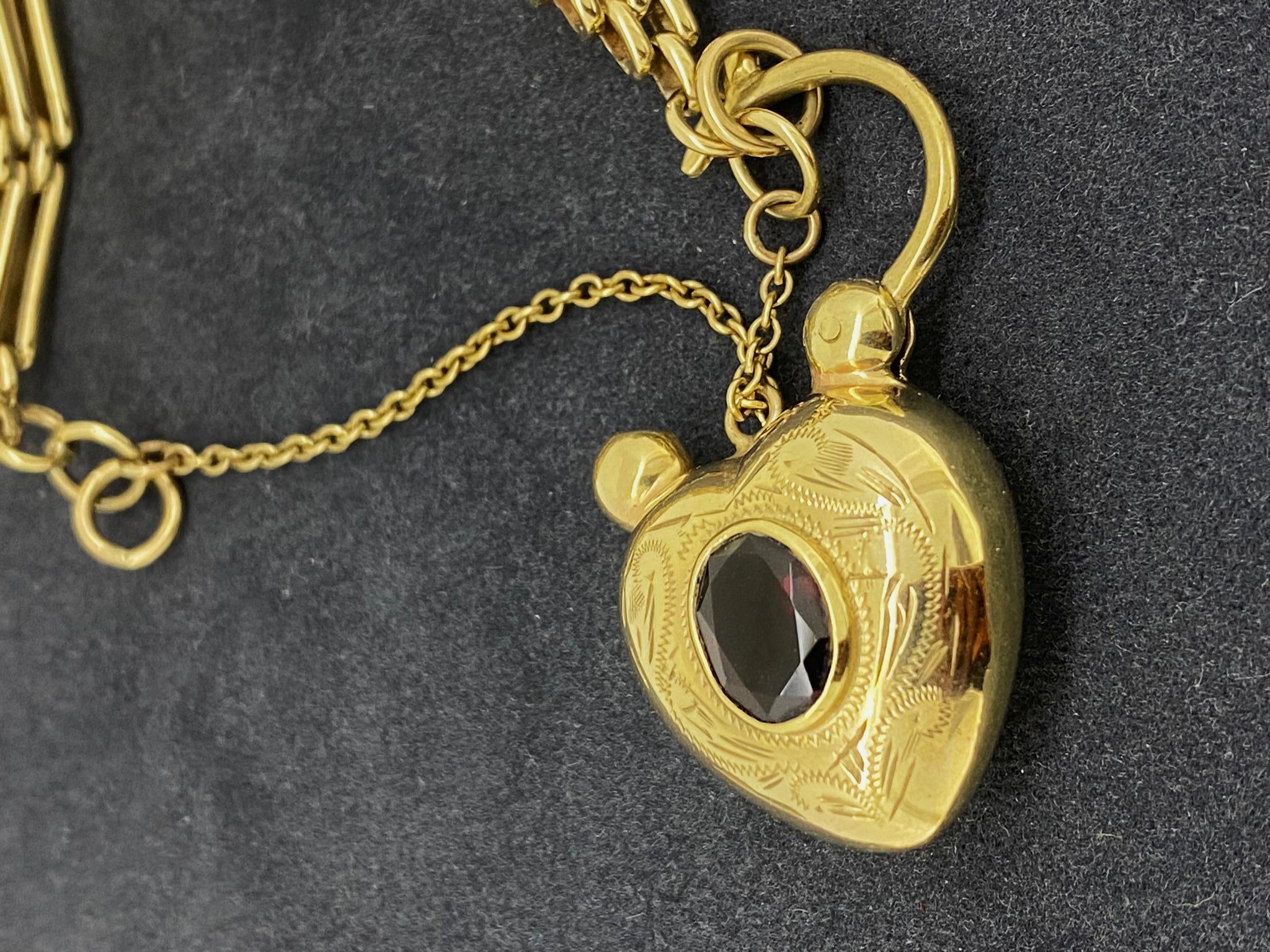 Pulsera pesada retro de los años 50 de oro amarillo de 9 quilates con candado ancho GateLink Multi-Gem Corte oval en venta
