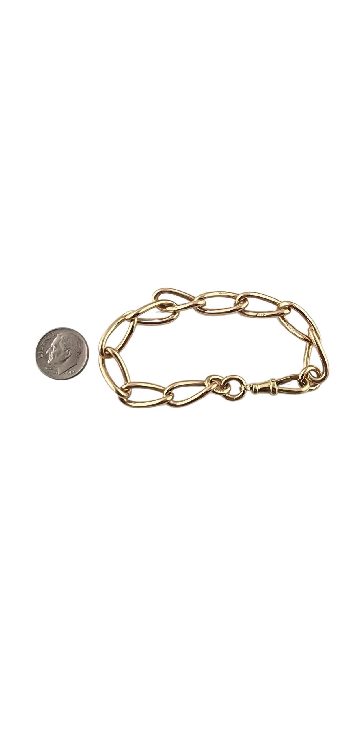 Contemporaneo Bracciale da tasca con orologio da tasca a maglie ovali ritorte in oro giallo 9k #23127 in vendita