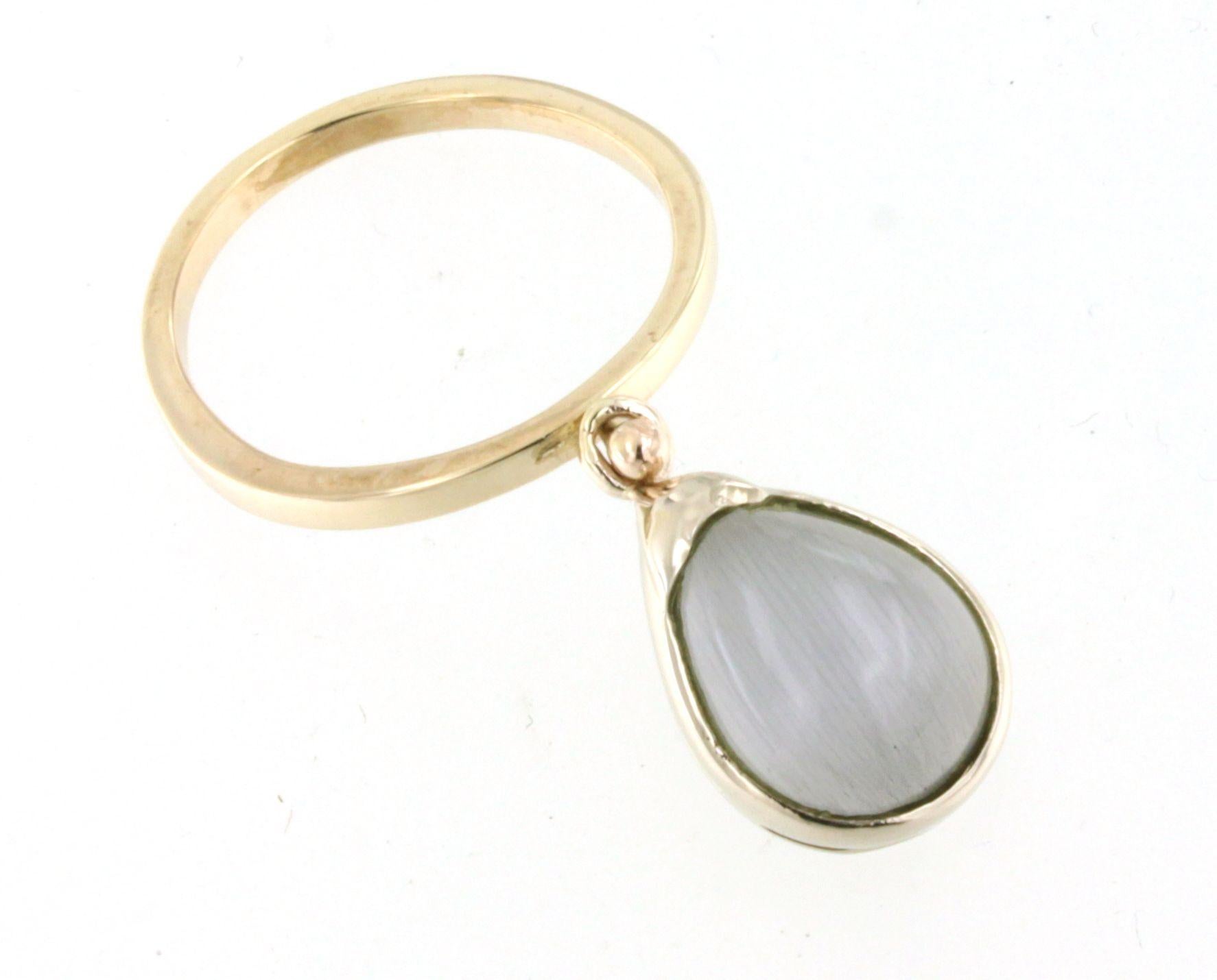 9Kt Rose Gold Quartz Fashion Amazing Cocktail Modern Contemporaney Classic Ring For Sale 5