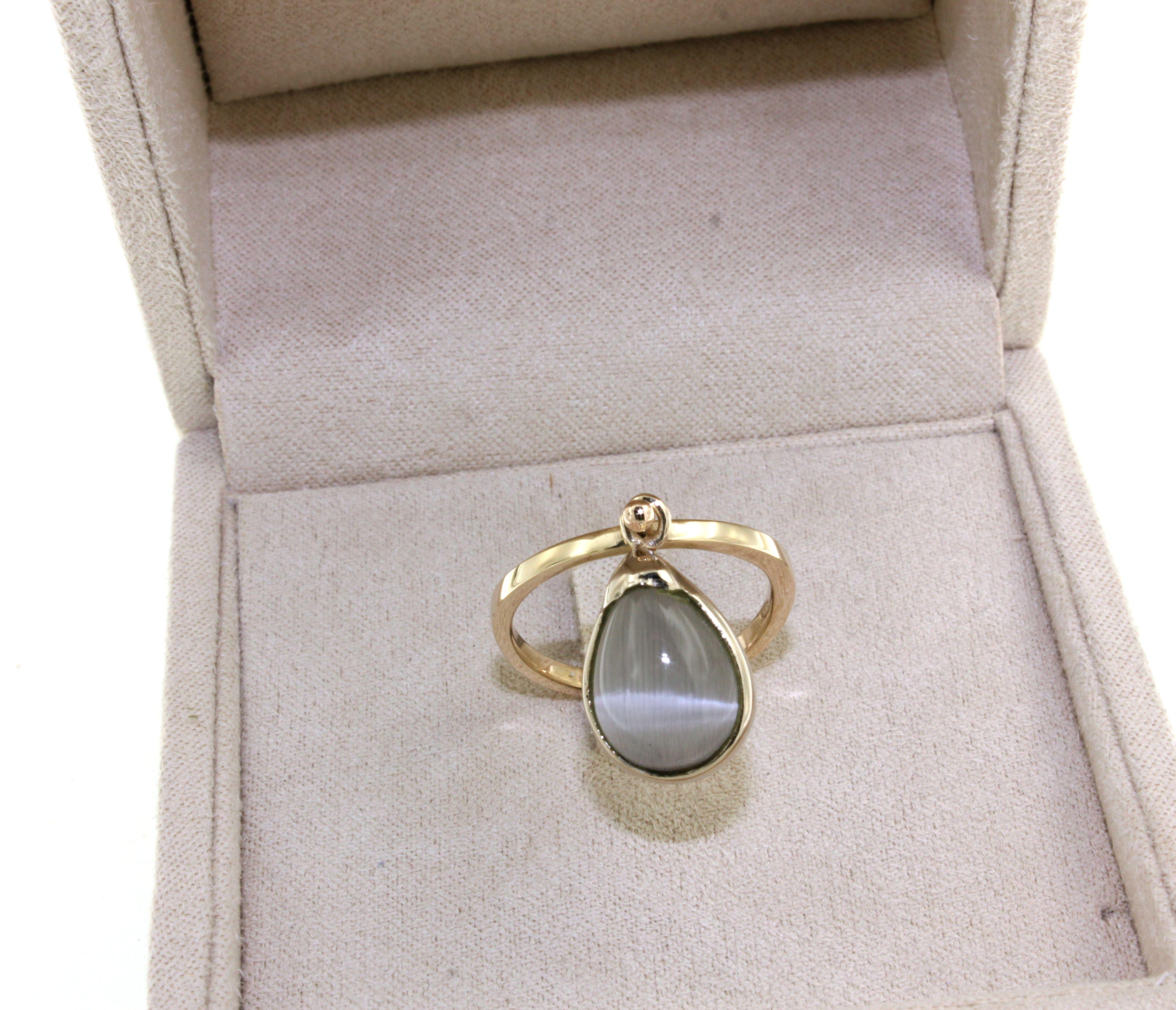 9Kt Rose Gold Quartz Fashion Amazing Cocktail Modern Contemporaney Classic Ring In New Condition For Sale In GALLARATE, IT