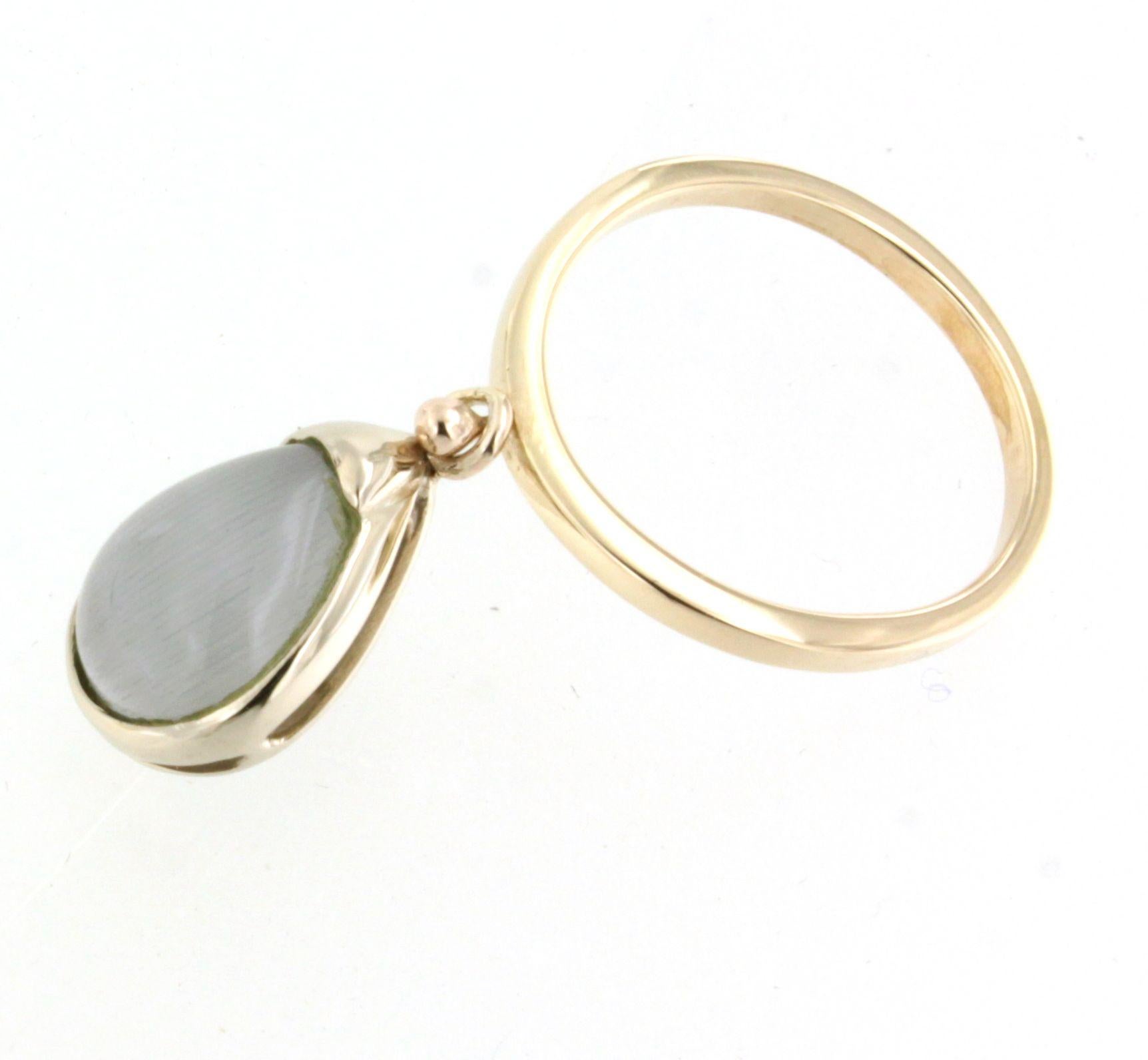 Women's or Men's 9Kt Rose Gold Quartz Fashion Amazing Cocktail Modern Contemporaney Classic Ring For Sale