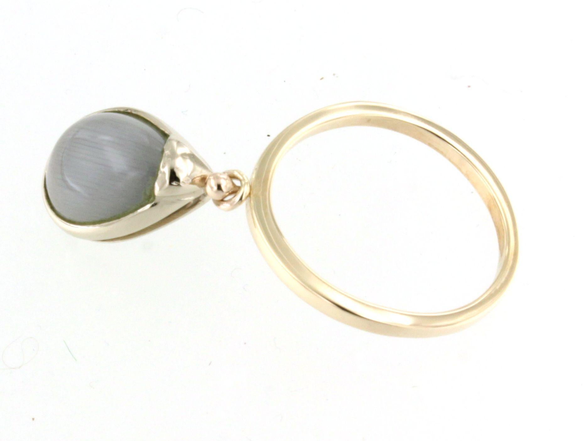 9Kt Rose Gold Quartz Fashion Amazing Cocktail Modern Contemporaney Classic Ring For Sale 2