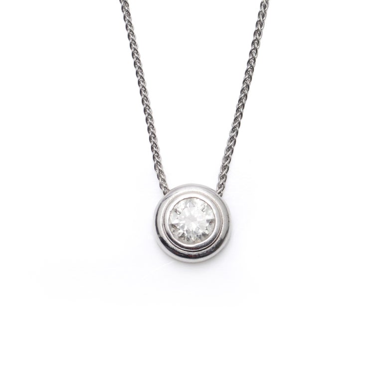 0.50ct Diamond Necklet In 9ct White Gold main image 1