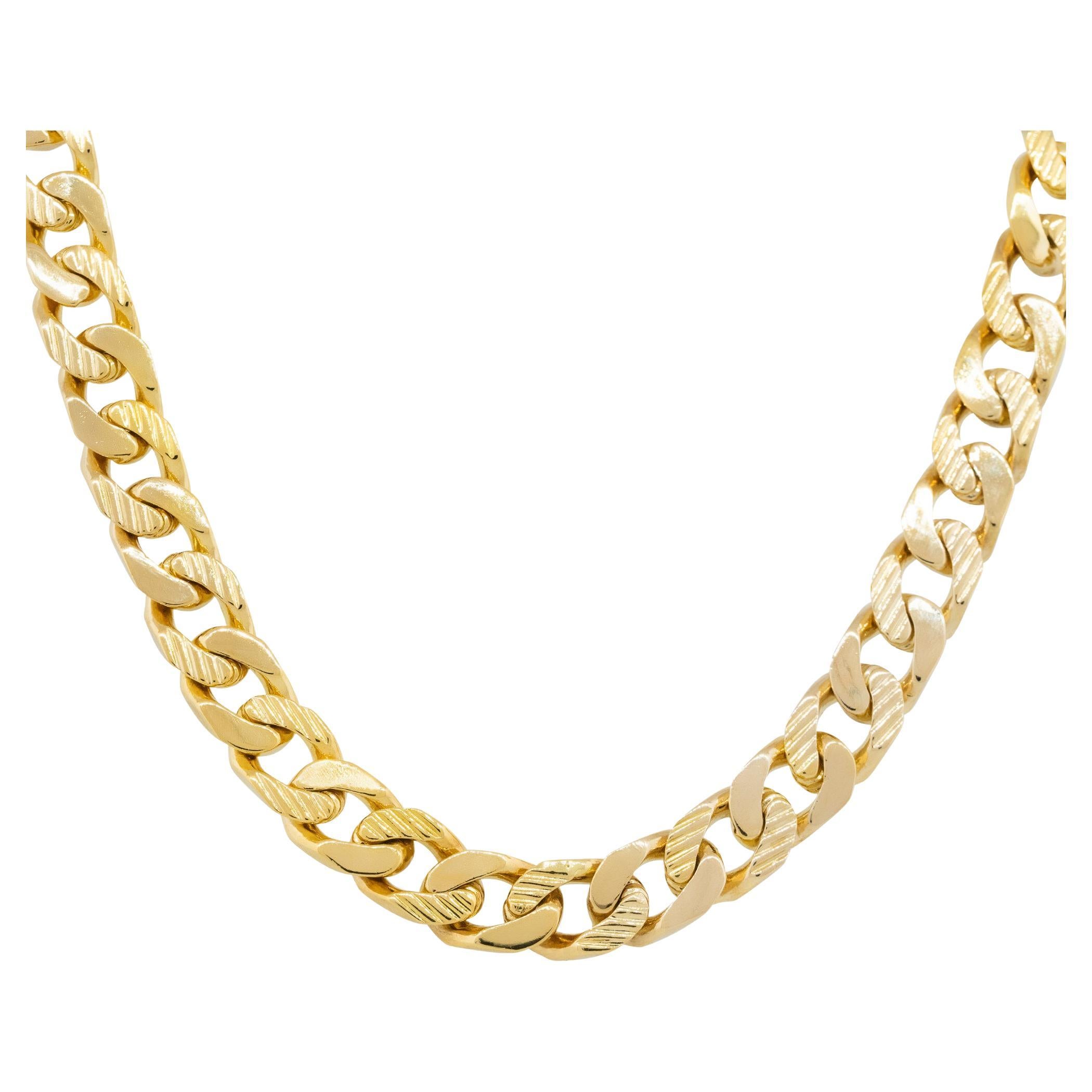 Tiffany and Co. 1837 Collection Gold Link Necklace with Padlock Pendant