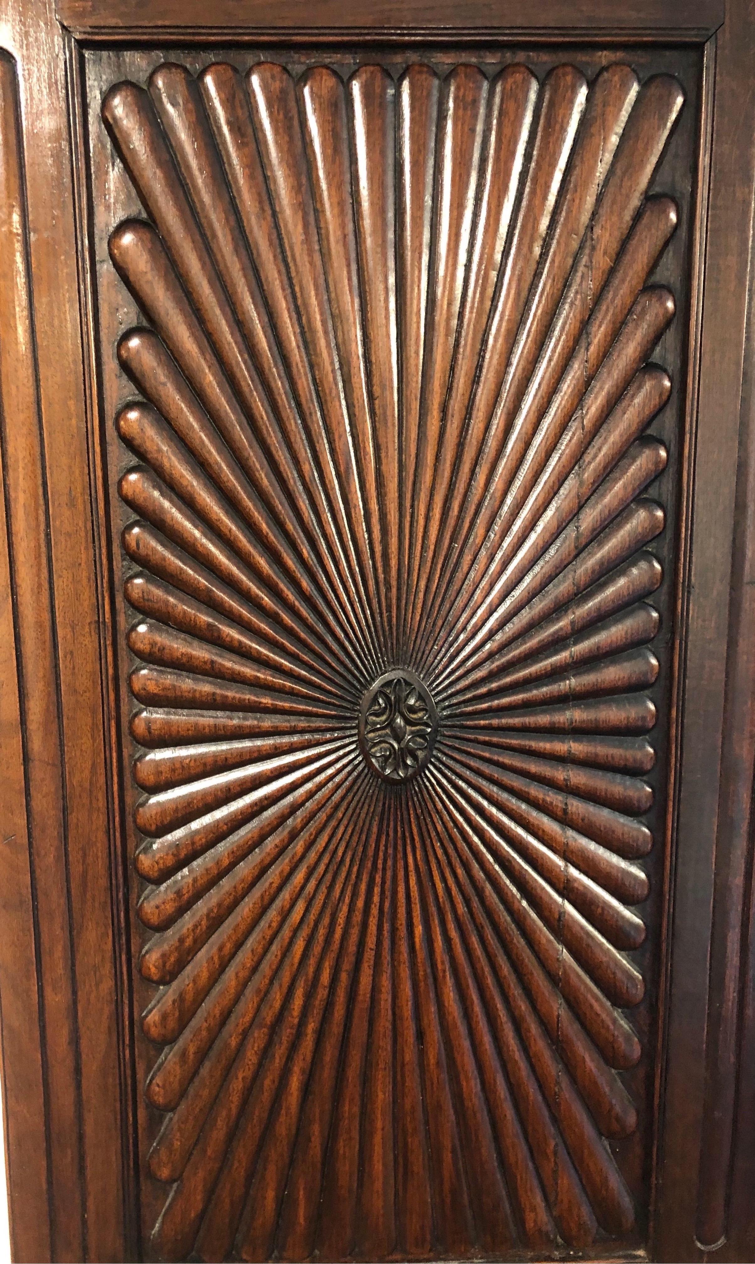 19th Century Anglo Indian Rosewood Linen Press 3