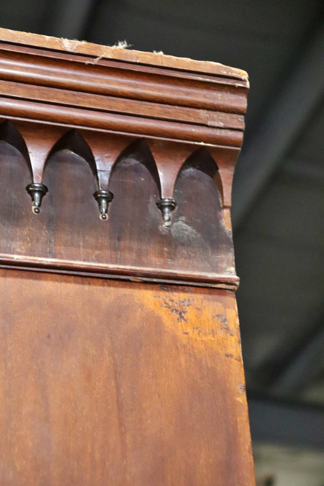 19th Century English Flame Mahogany Georgian Breakfront Bookcase 14
