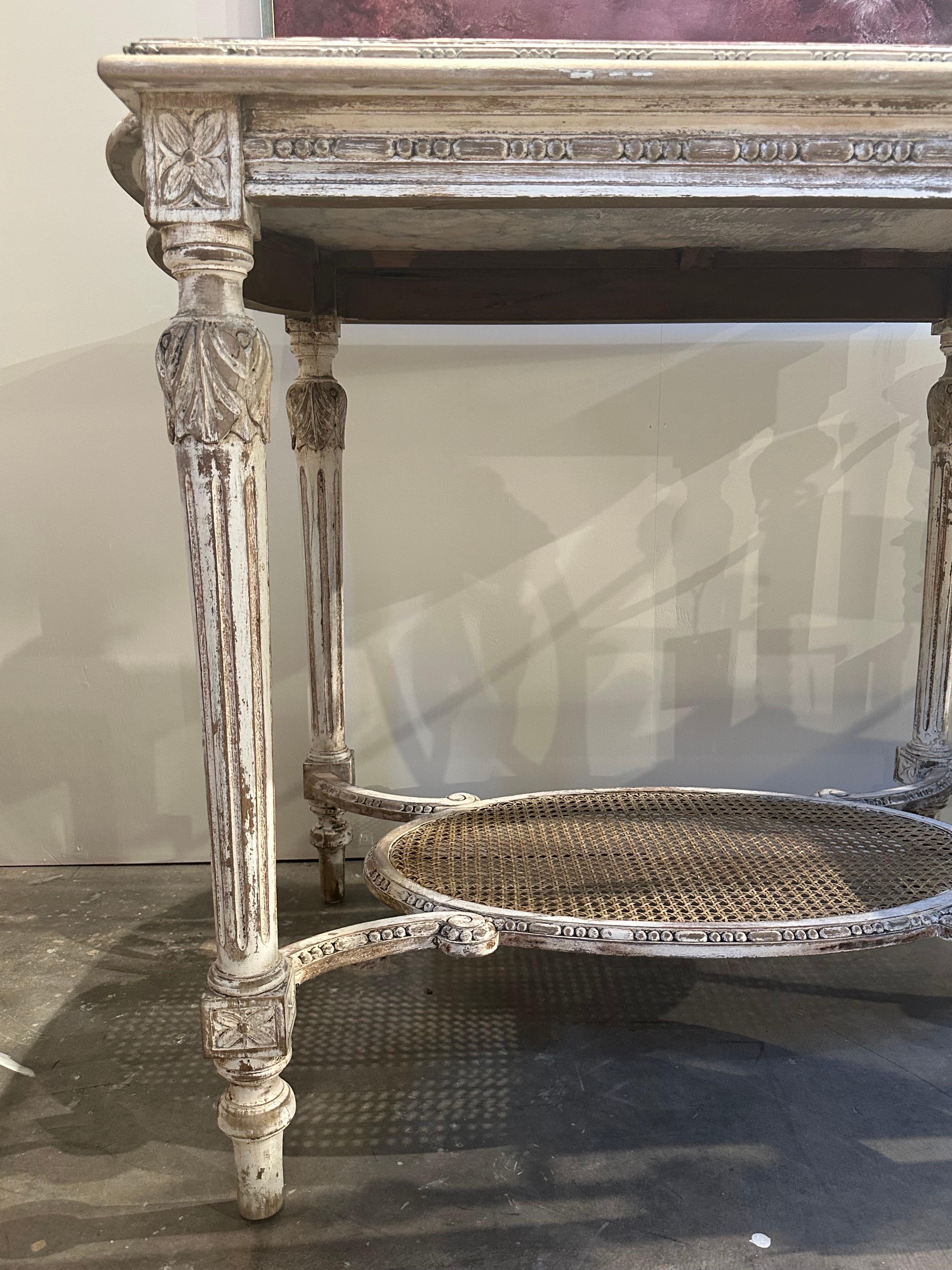 Marble Late 19th/early 20th Century French Louis XVI Center Table or Console For Sale