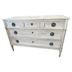 !9th Century French Louis XVI Commode / Chest Of Drawers