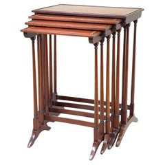 9th Century Nest Of Four Mahogany Coffee Tables