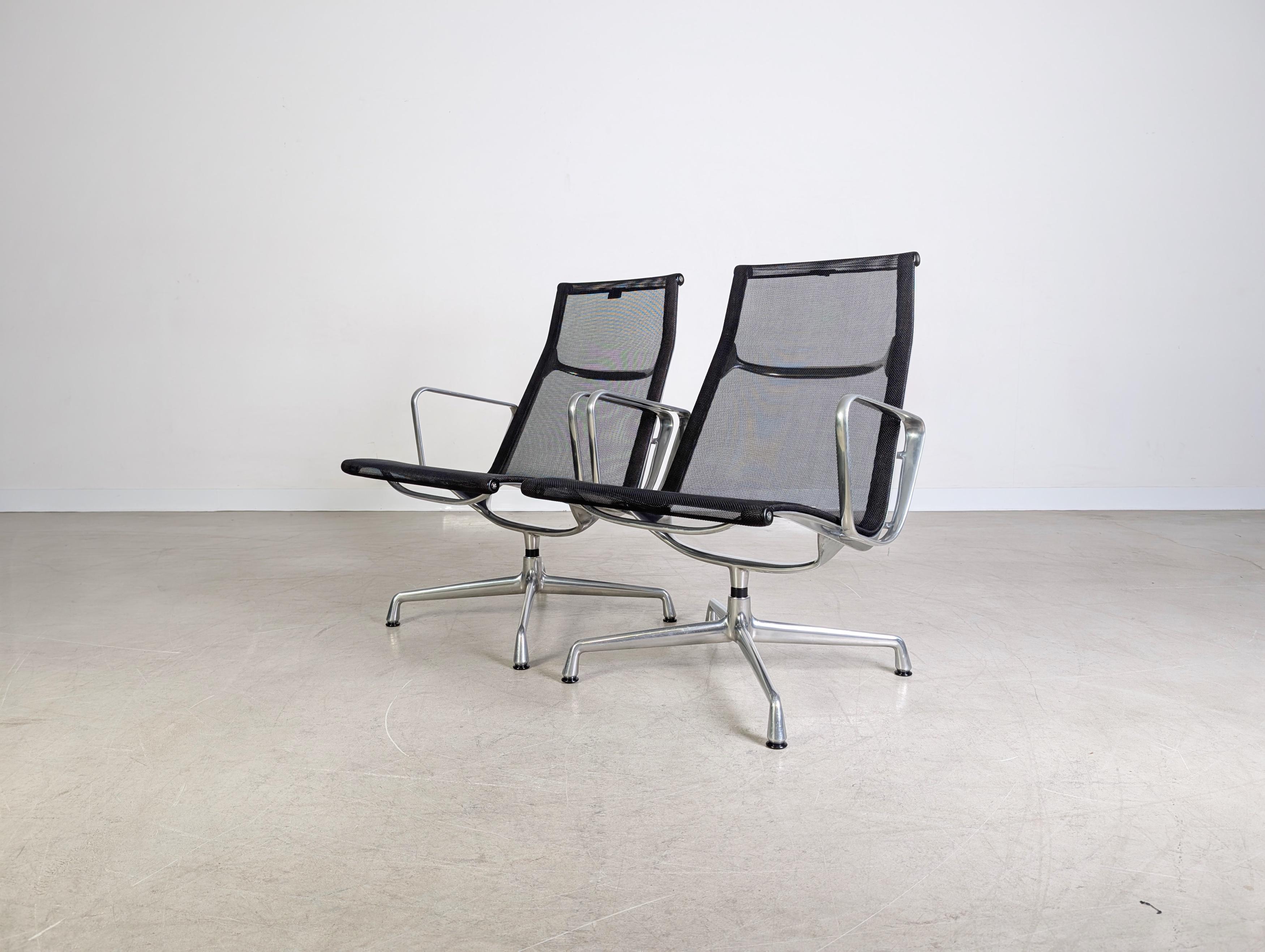 9x Original Vitra EA 115 Sessel Charles & Ray Eames Netz Mesh Alemán en venta