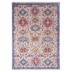 Tapis d'Orient 9'x11'10" Buttery Brown Geometric Design Wool Hand Knotsted