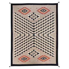 9'x11'10" Khaki Brown Southwest Geometric Design Hand Woven Flat Weave Wool Rug