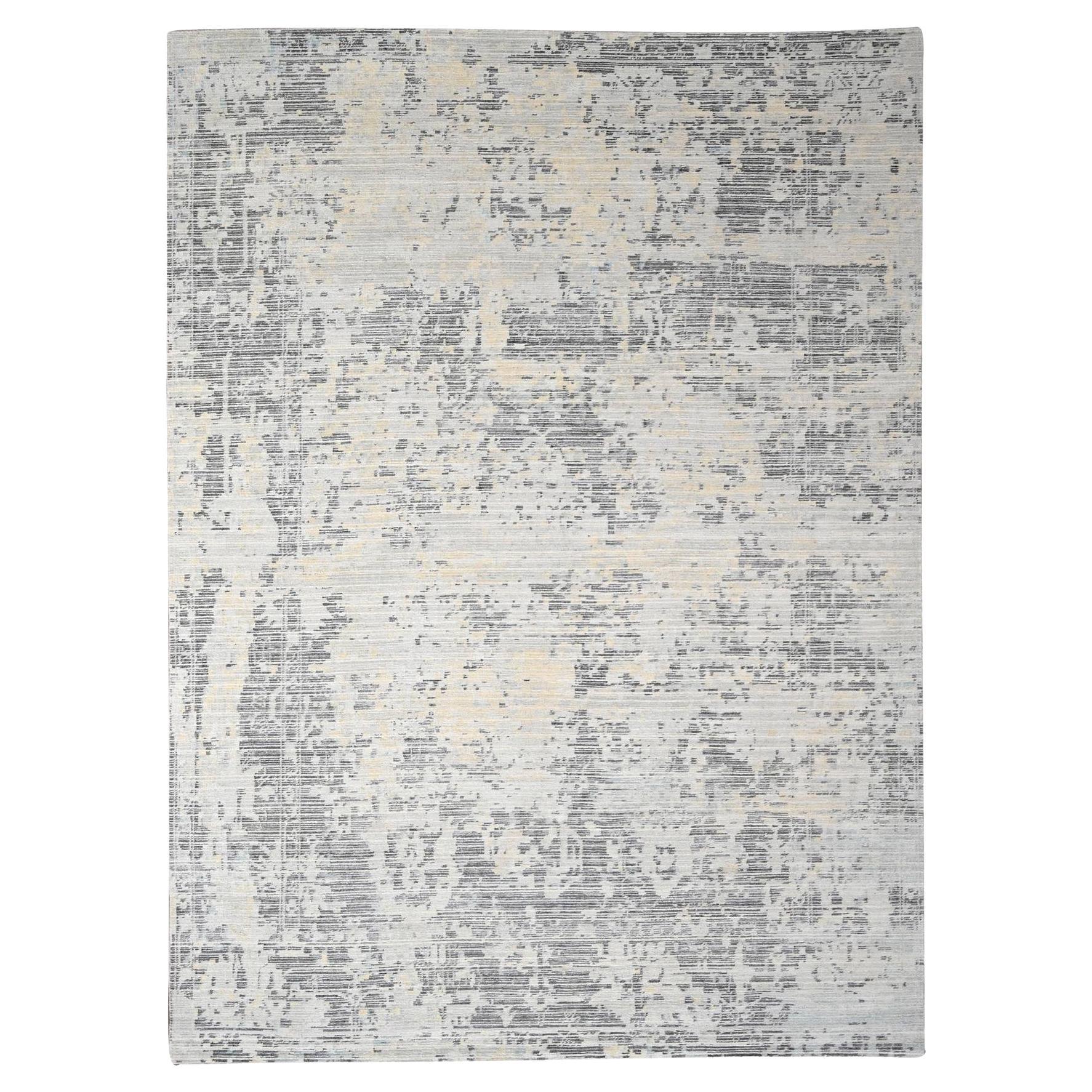 9
x11
10" Lexicon White Soft Pile Hand Knotsted Undyed Wool Nepali Oriental Rug