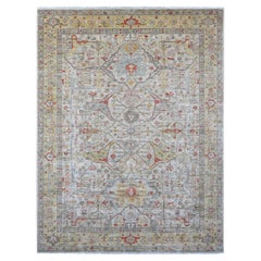 Tappeto in lana annodato a mano 9
x11
10" Oyster Gray Peshawar con Bijar Garus Design