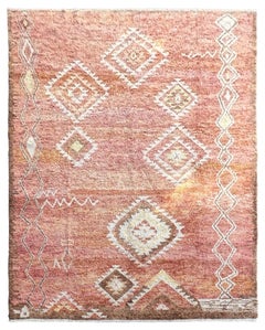 9x11.3 Ft Hand Knotted Moroccan Design Rug, 100% Wool, Custom Options Available