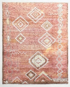 9x11.3 Ft Neuer handgefertigter Teppich im marokkanischen Design, 100 % Wolle, individuelle Optionen verfügbar