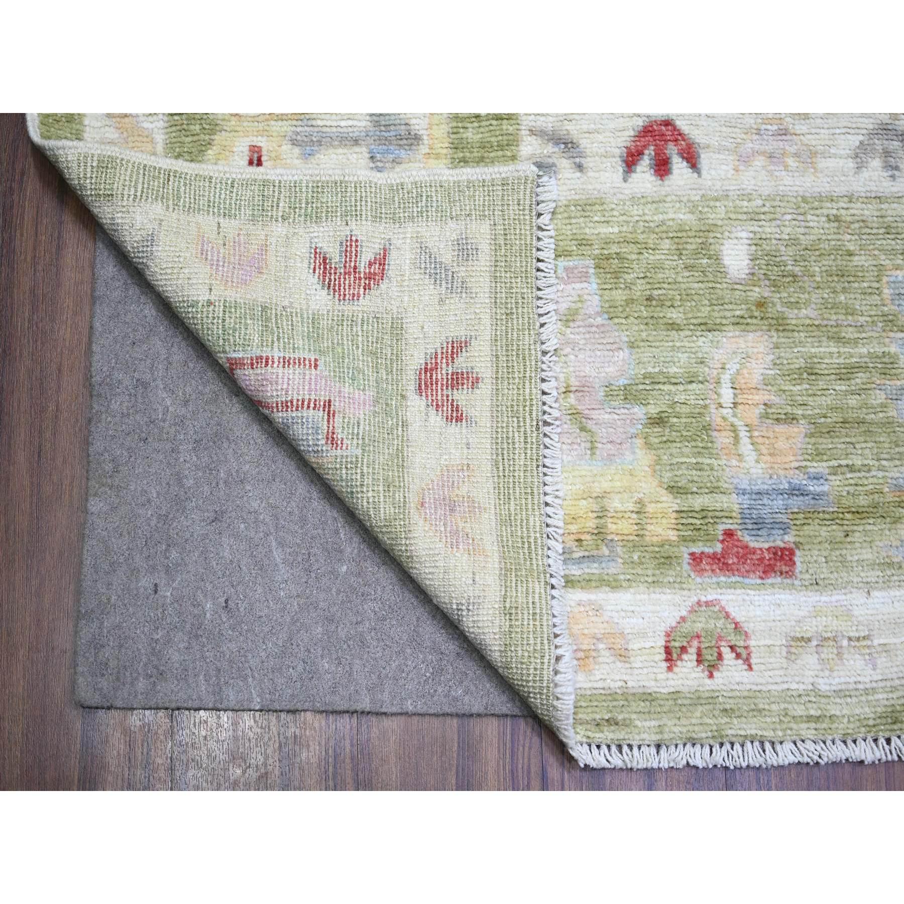 XXIe siècle et contemporain Tapis Afghan Angora Oushak 9'x11'6