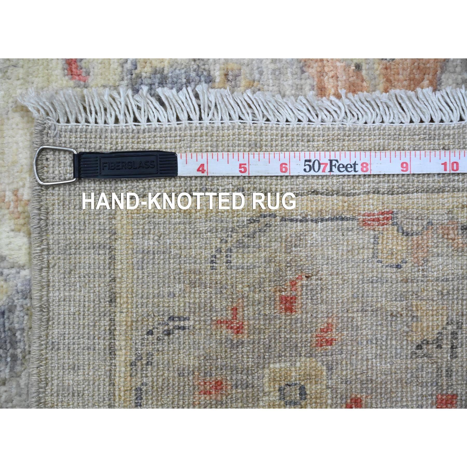 Tappeto Peshawar Sickle Leaf Design High Mountain in lana annodata a mano 9'x11'7