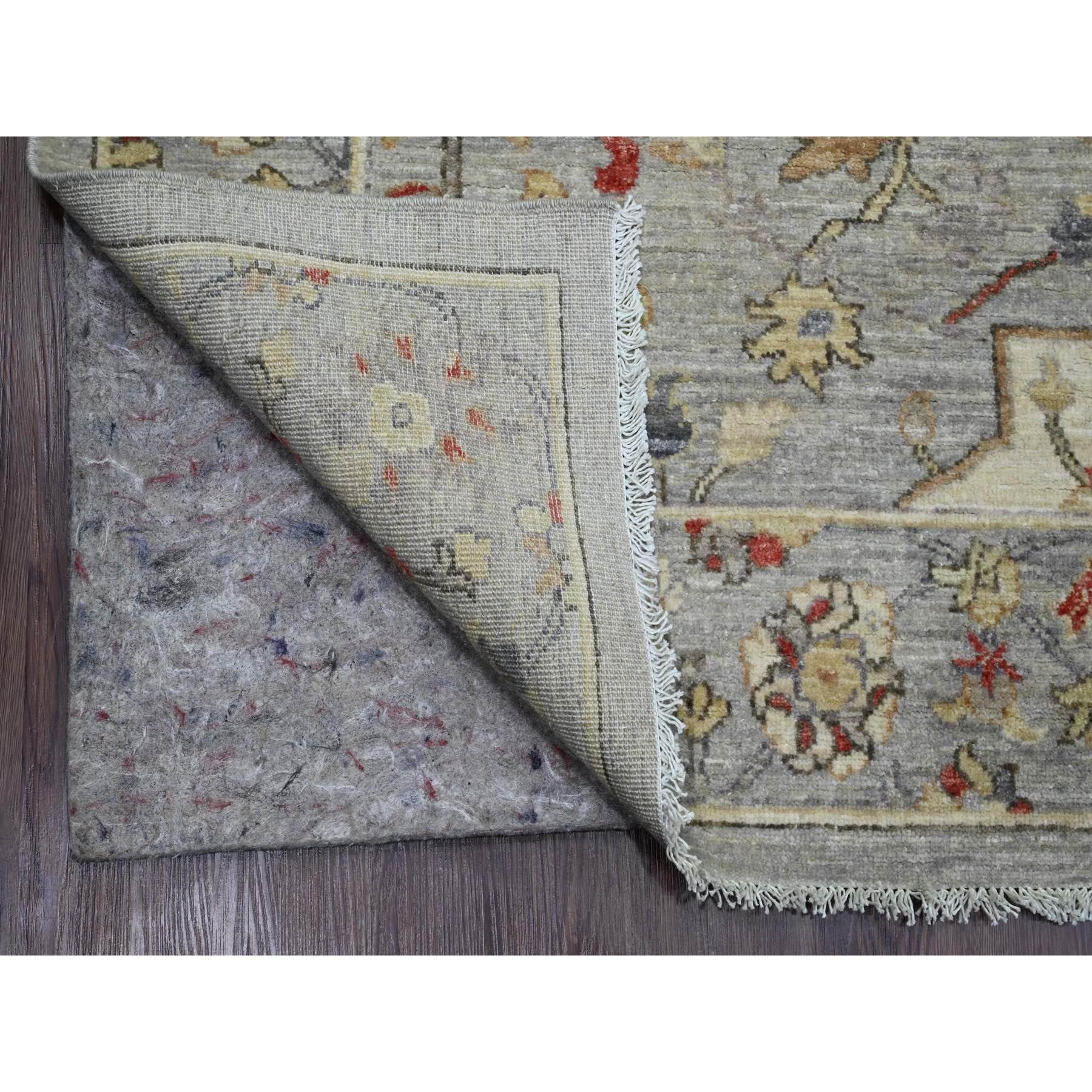 Afghano Tappeto Peshawar Sickle Leaf Design High Mountain in lana annodata a mano 9'x11'7