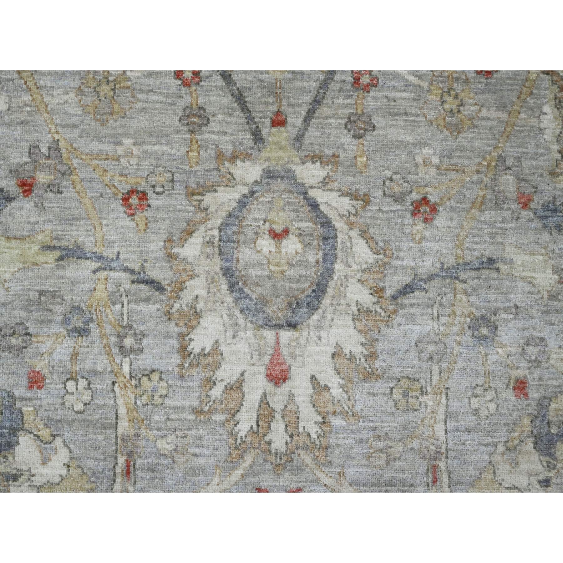 Lana Tappeto Peshawar Sickle Leaf Design High Mountain in lana annodata a mano 9'x11'7