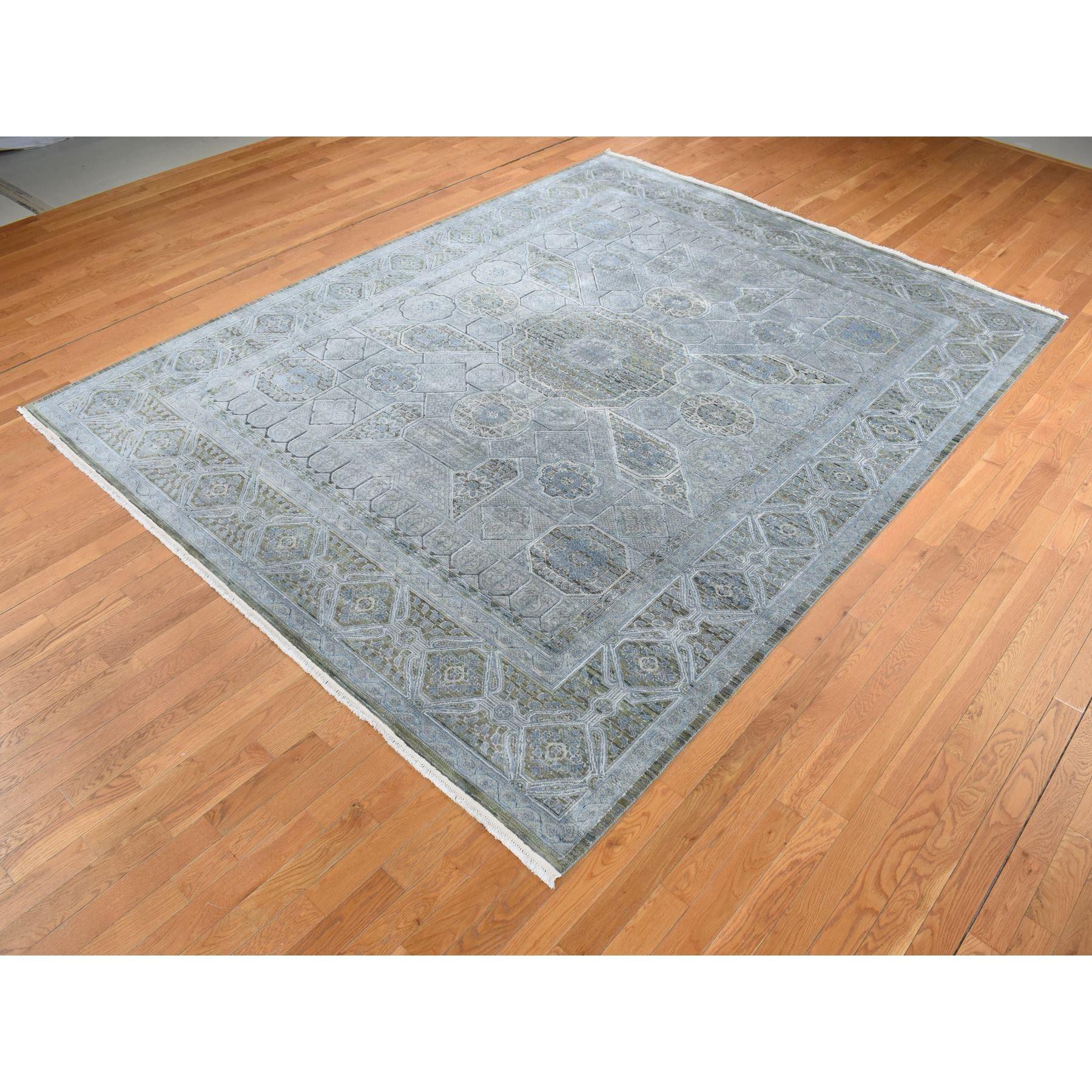 Medievale Tappeto orientale annodato a mano 9'x11'7