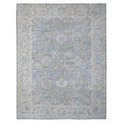 9
x11
7" Nimbus Gray All Over Afghan Peshawar Design Tappeto in lana morbida annodato a mano