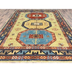 9'x11'7" Old Moss Green Armenian Inspired 200 KPSI Wool Hand Knotted Rug