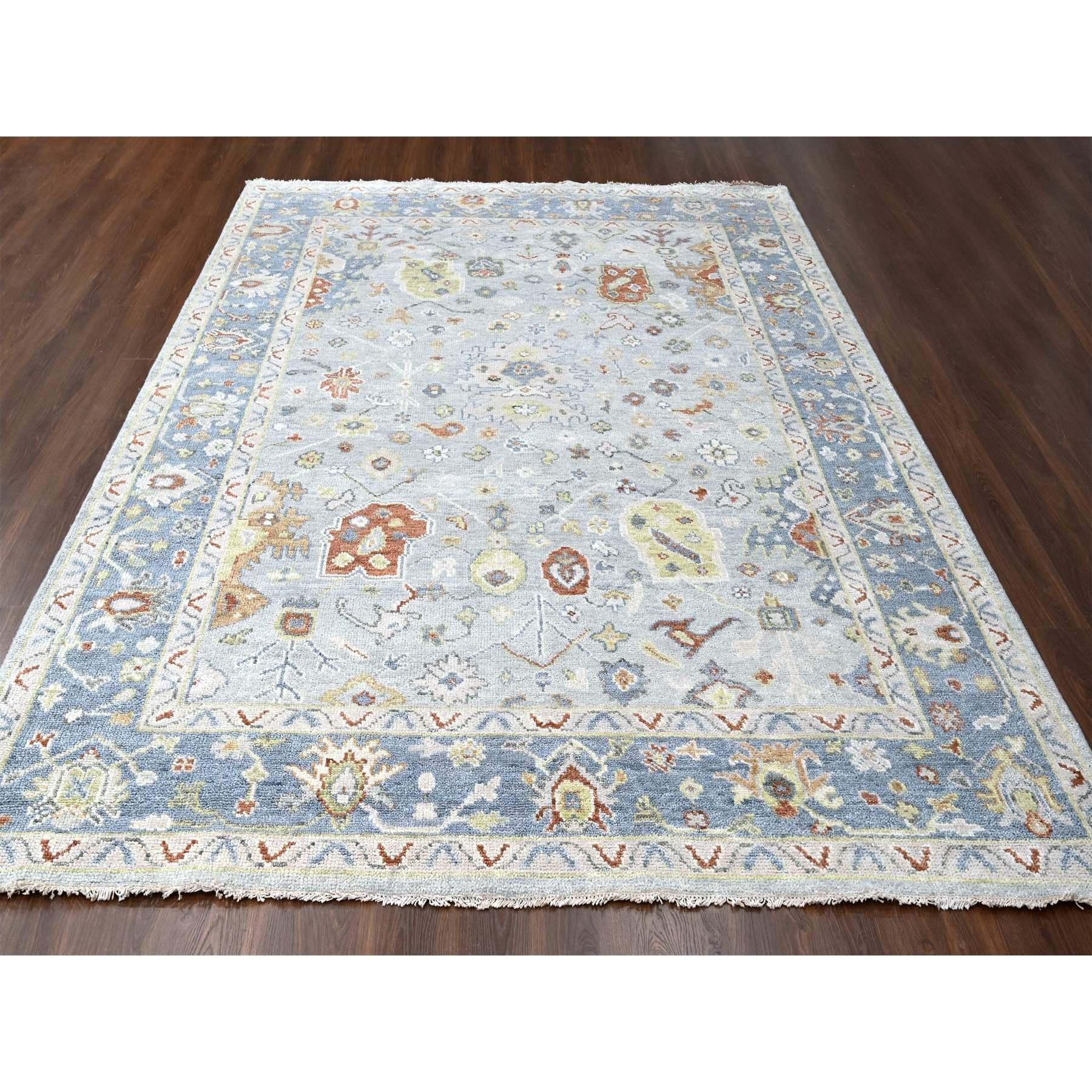 This is a truly genuine one-of-a-kind Hand Knotted, Oushak Design, Supple Collection, Oriental Rug. It has been Knotted for months and months in the centuries-old weaving craftsmanship techniques by expert artisans.
Primary materials: Wool
Latex: No