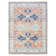 9
x11
9" Koralle Farbe geschert Low Anatolian Village Design handgeknüpft Wolle Teppich