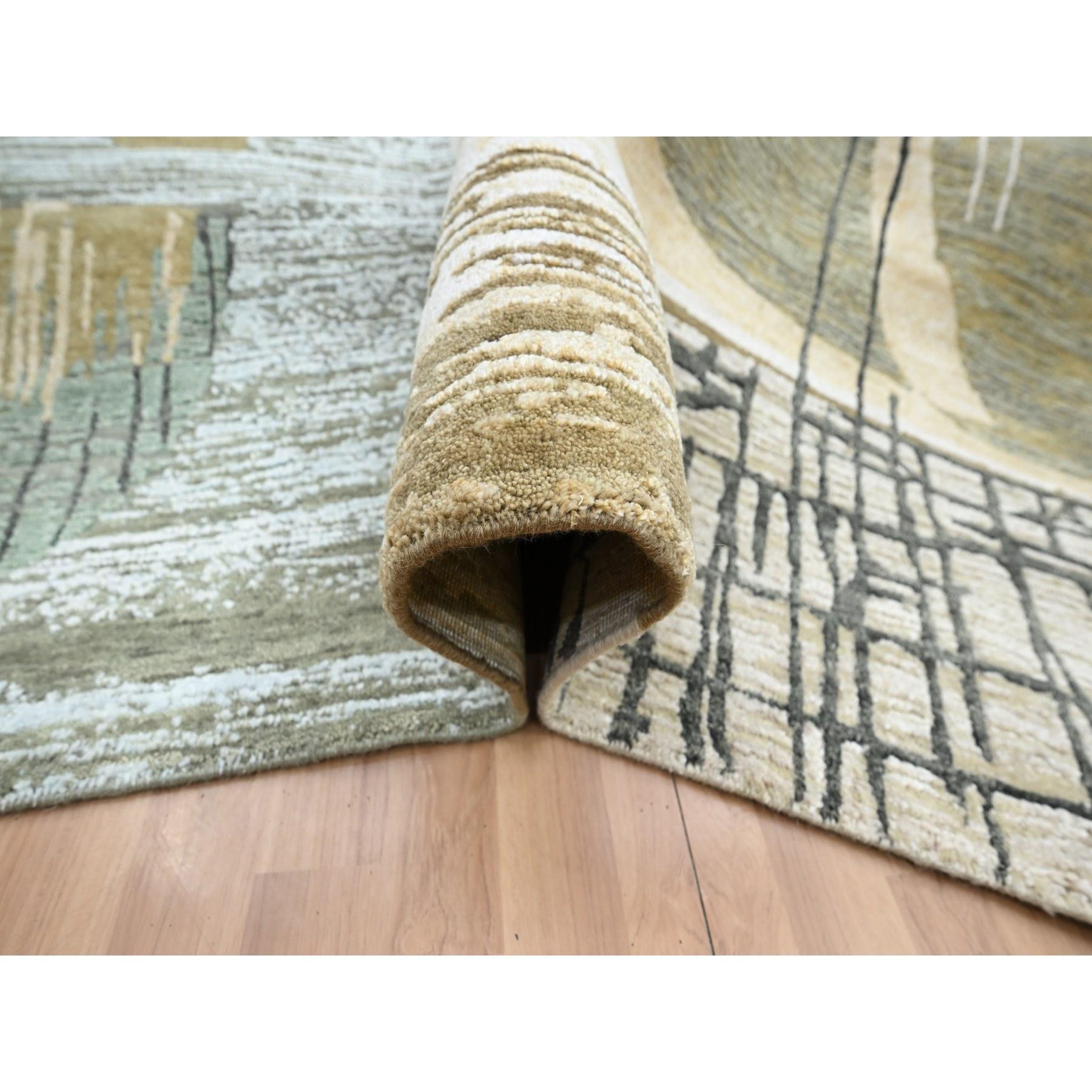 Annodato a mano Tappeto 9'x11'9