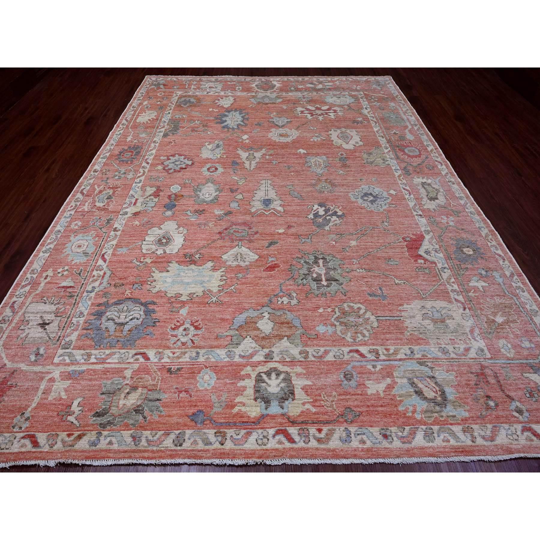 Tappeto orientale rosso fuoco, 100% lana, Angora afgano Oushak con design floreale, tinture naturali, annodato a mano
Materiali primari: Lana
Lattice: No Pile 
altezza: 0,25 pollici
Stile: Di transizione
Colore primario: Rosso
Colori secondari: Blu,