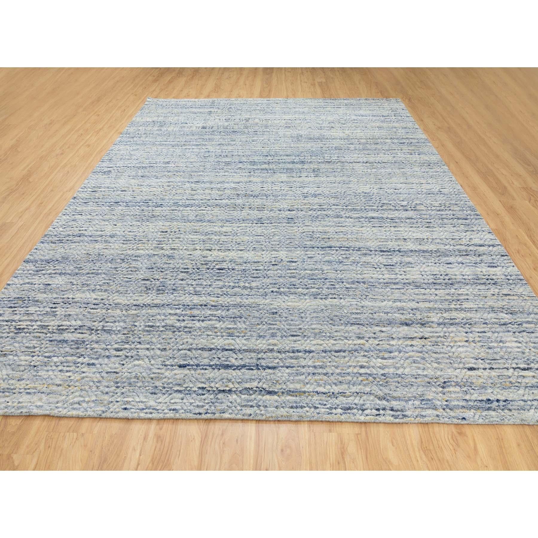 Moderno Tappeto in lana organica 9'x11'9