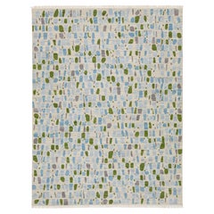 9x12 Abstract Mosaic Flatweave Modern Kilim Wool Area Rug By Apadana