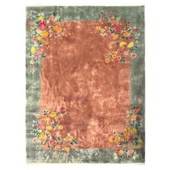 9x12 Antique Chinese Art Deco Rug Walter Nichols 274x351 cm c.1920