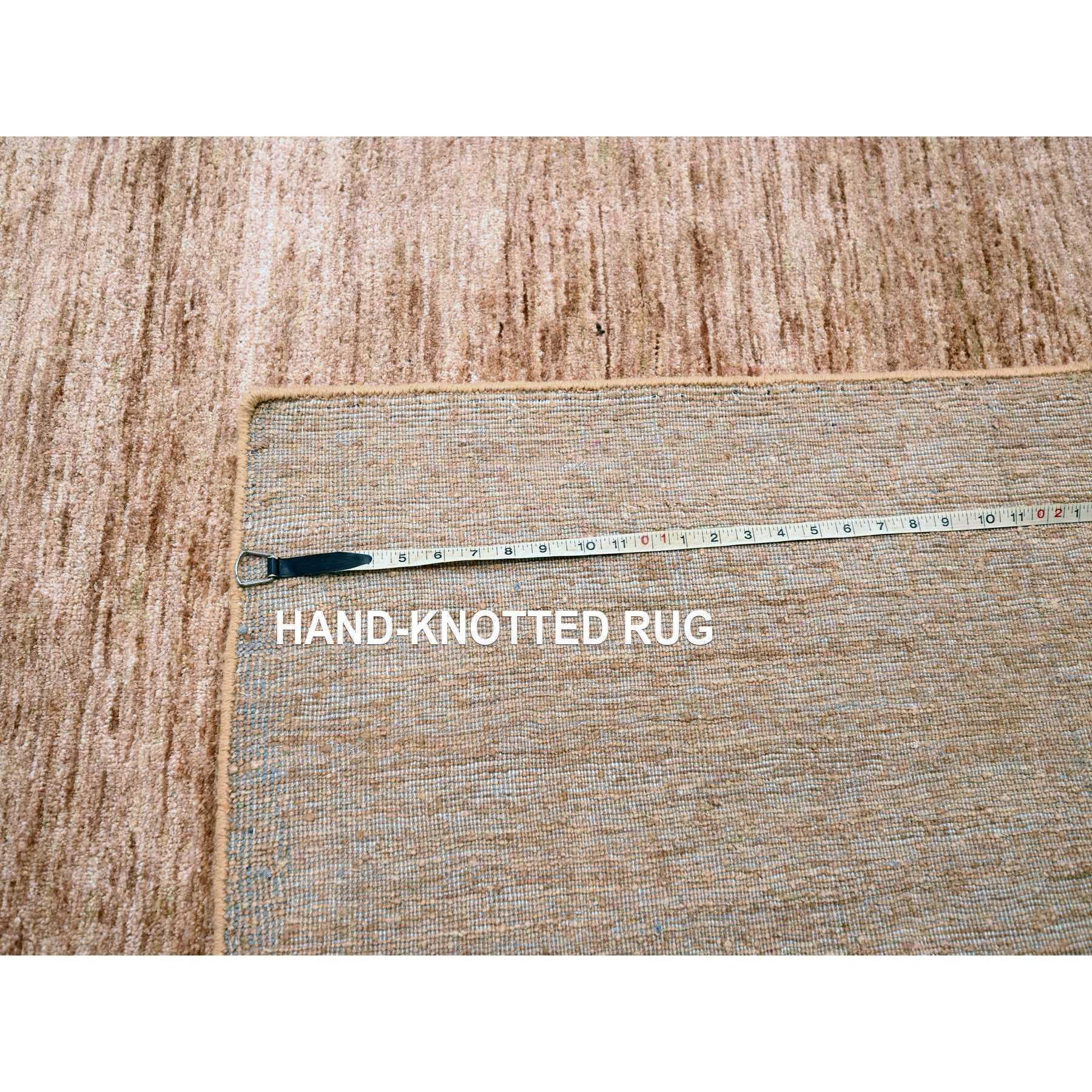 9'x12' Beaver Brown Plain Solid Design Pure Sari Silk Hand Knotted Rug For Sale 4