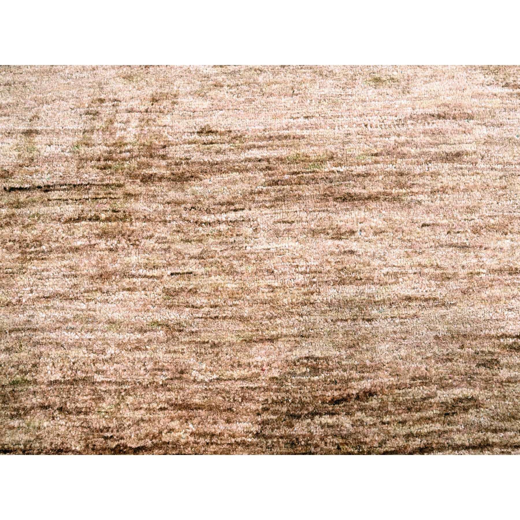 9'x12' Beaver Brown Plain Solid Design Pure Sari Silk Hand Knotted Rug For Sale 1