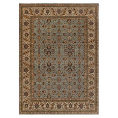 9x12 Beige Gray MIna Ghani Hand Knotted Wool Rug ( G-13038 )
