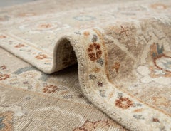 9x12 Beige Tappeto tradizionale persiano in lana orientale annodato a mano (G-14328)